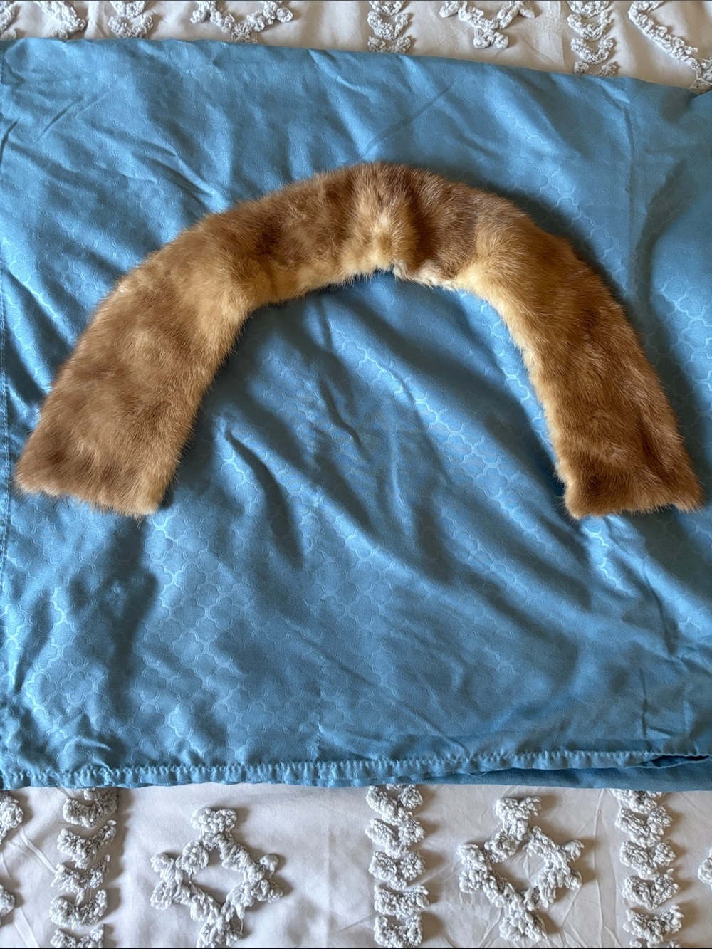 Brown Mink Fur Collar Accessory
